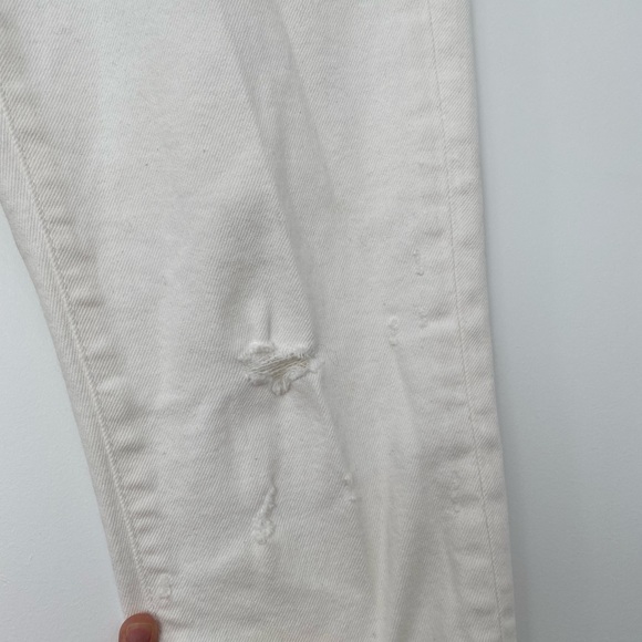 Moussy Vintage Mid-Rise Skinny White Distressed Denim Jeans - Picture 6 of 15
